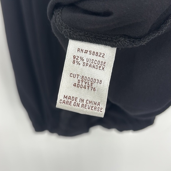 Max Studio Halter Cross Front Tank Top Women’s Size Small in Black - Picture 6 of 8